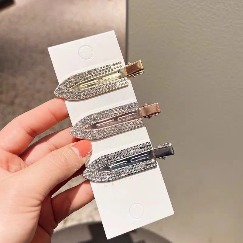 Wholesale alloy rhinestone seamless surfboard duckbill headdress clip hairpin